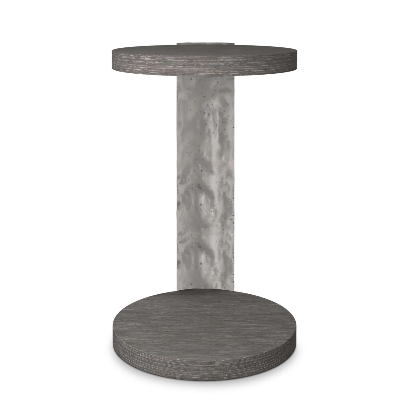 Bernhardt Prado Collection Deep Porcini Wood And Graphite Accent Table - Image 2