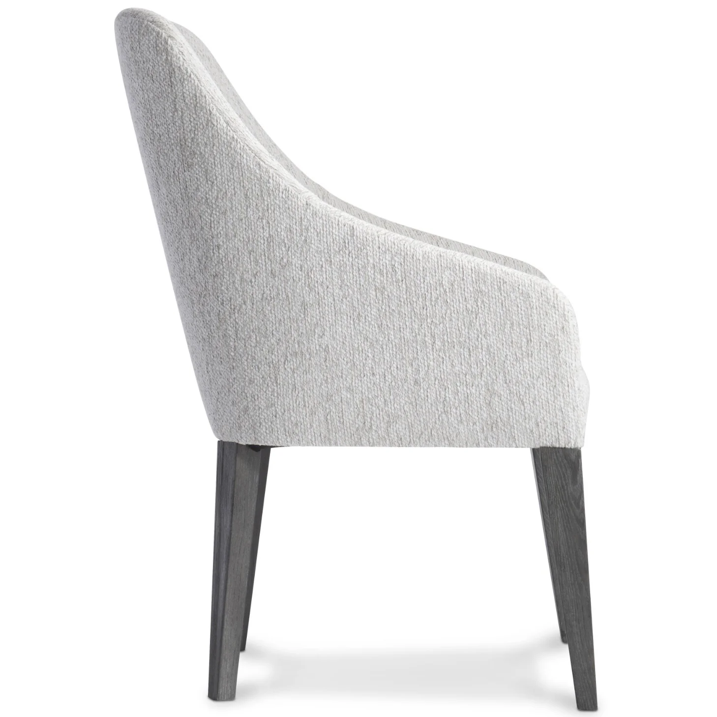Bernhardt Prado Collection Upholstered Curved Dining Armchair - Image 2