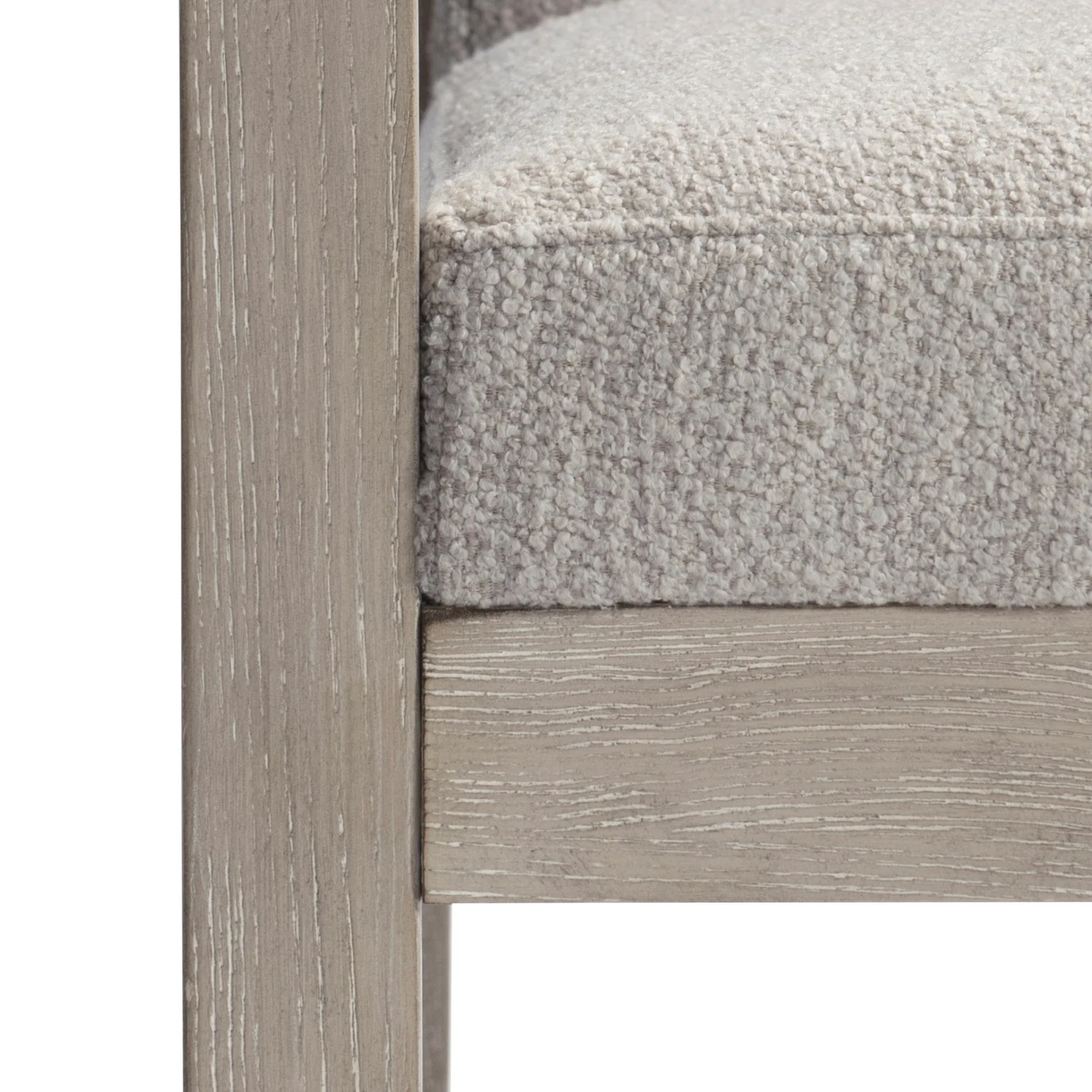 Bernhardt Prado Collection Upholstered Dining Armchair with Tawny Finished Wood Frame - Image 5