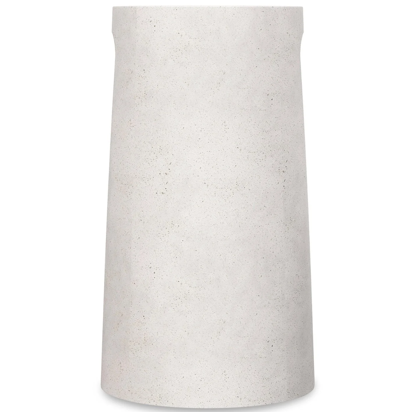 Bernhardt Prado Collection Glass-Reinforced Concrete With Tawny Wood Top Console Table - Image 4