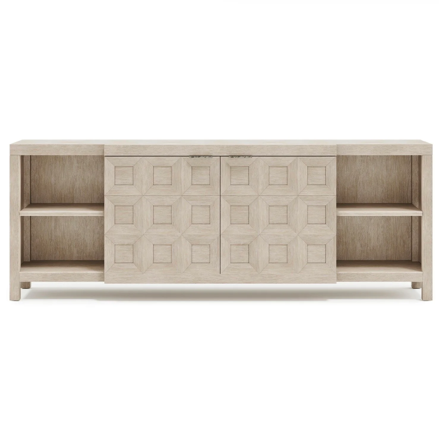 Bernhardt Prado Collection Coffered Entertainment Credenza ~ Tawny Finish - Image 3