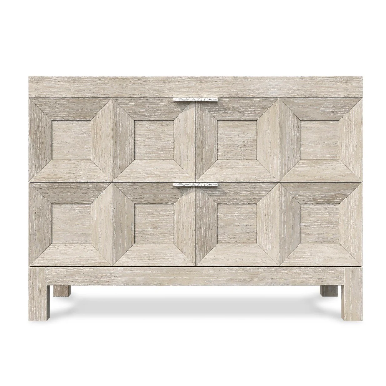 Bernhardt Prado Collection Two Drawer Nightstand ~ Tawny Finish - Image 4