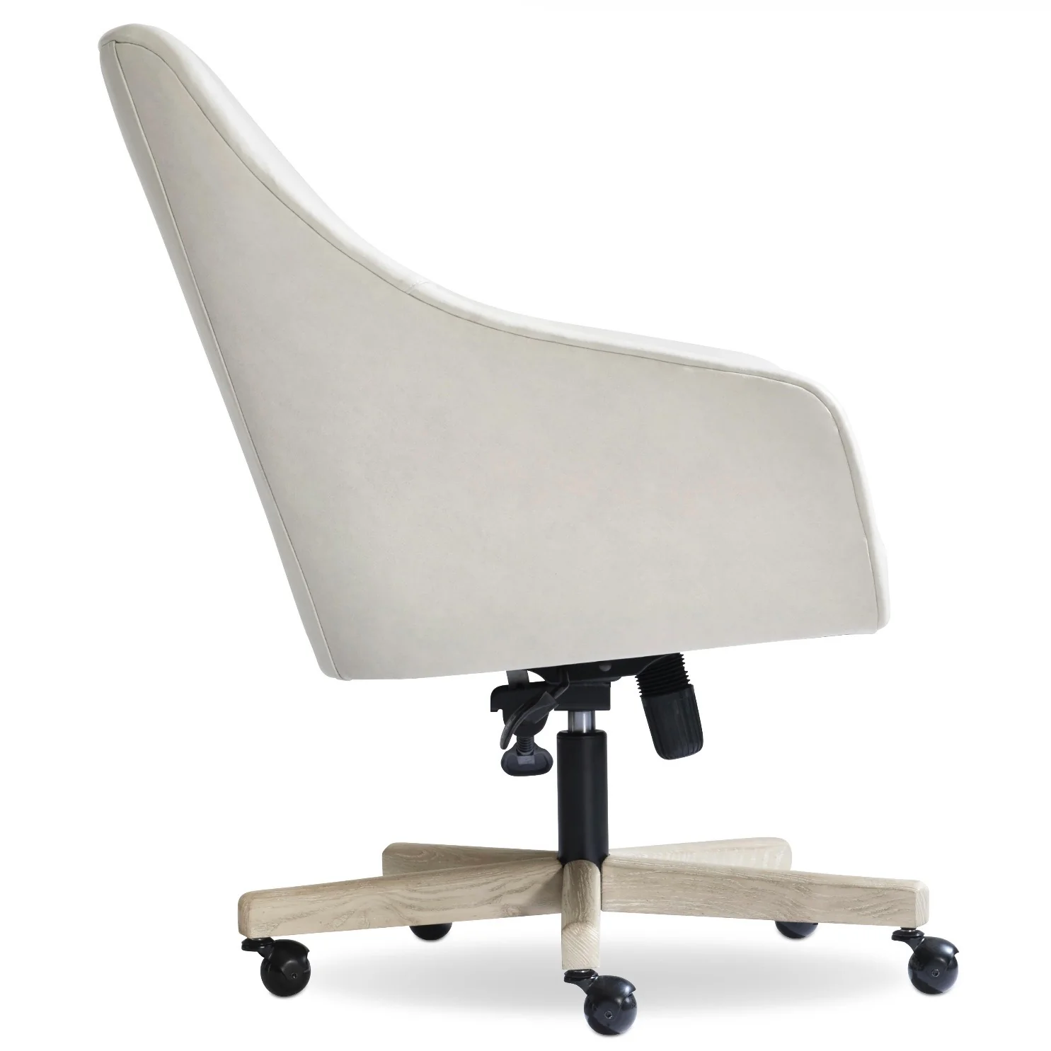 Bernhardt Prado Collection Leather Upholstered Office Chair - Image 2