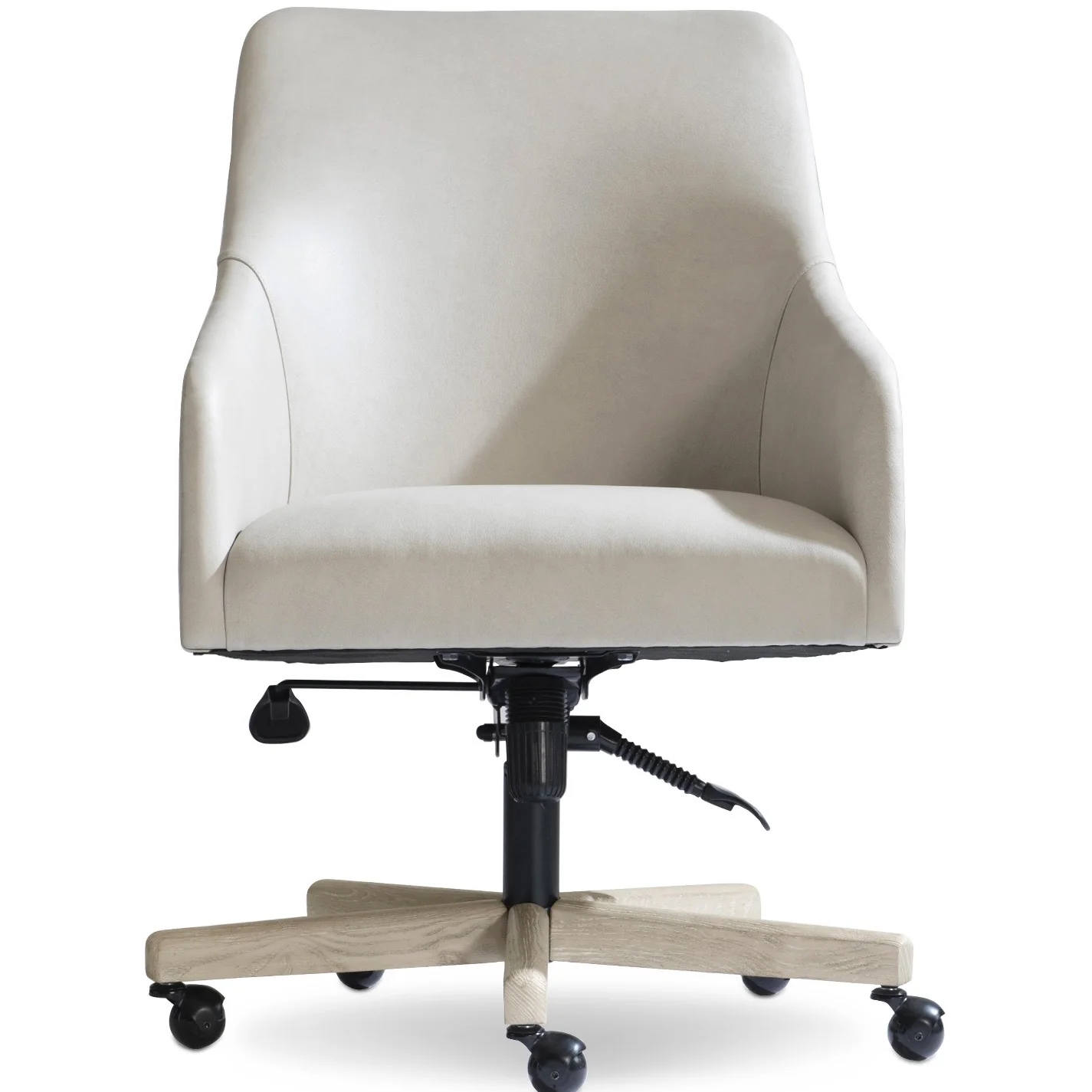 Bernhardt Prado Collection Leather Upholstered Office Chair - Image 3