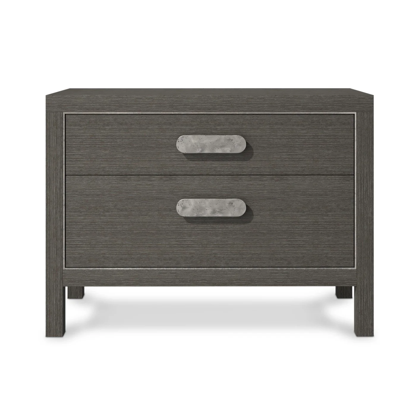 Bernhardt Prado Collection Two Drawer Nightstand ~ Porcini Finish - Image 3
