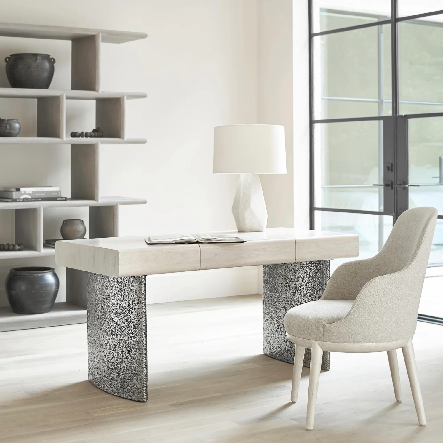 Bernhardt Sereno Collection Upholstered Dining Armchair ~ Lutra Finish - Image 2