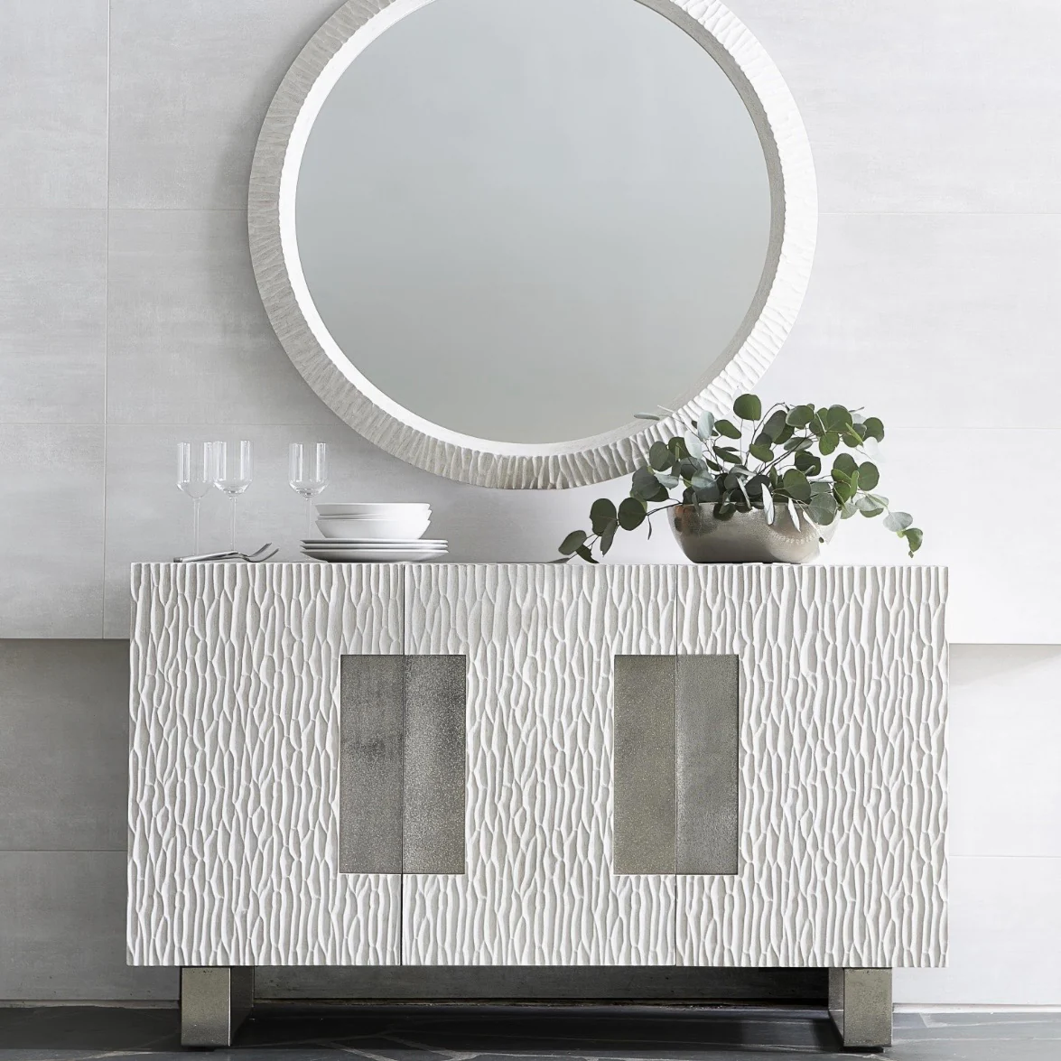 Bernhardt Solaria Collection Buffet ~ Bone Finish