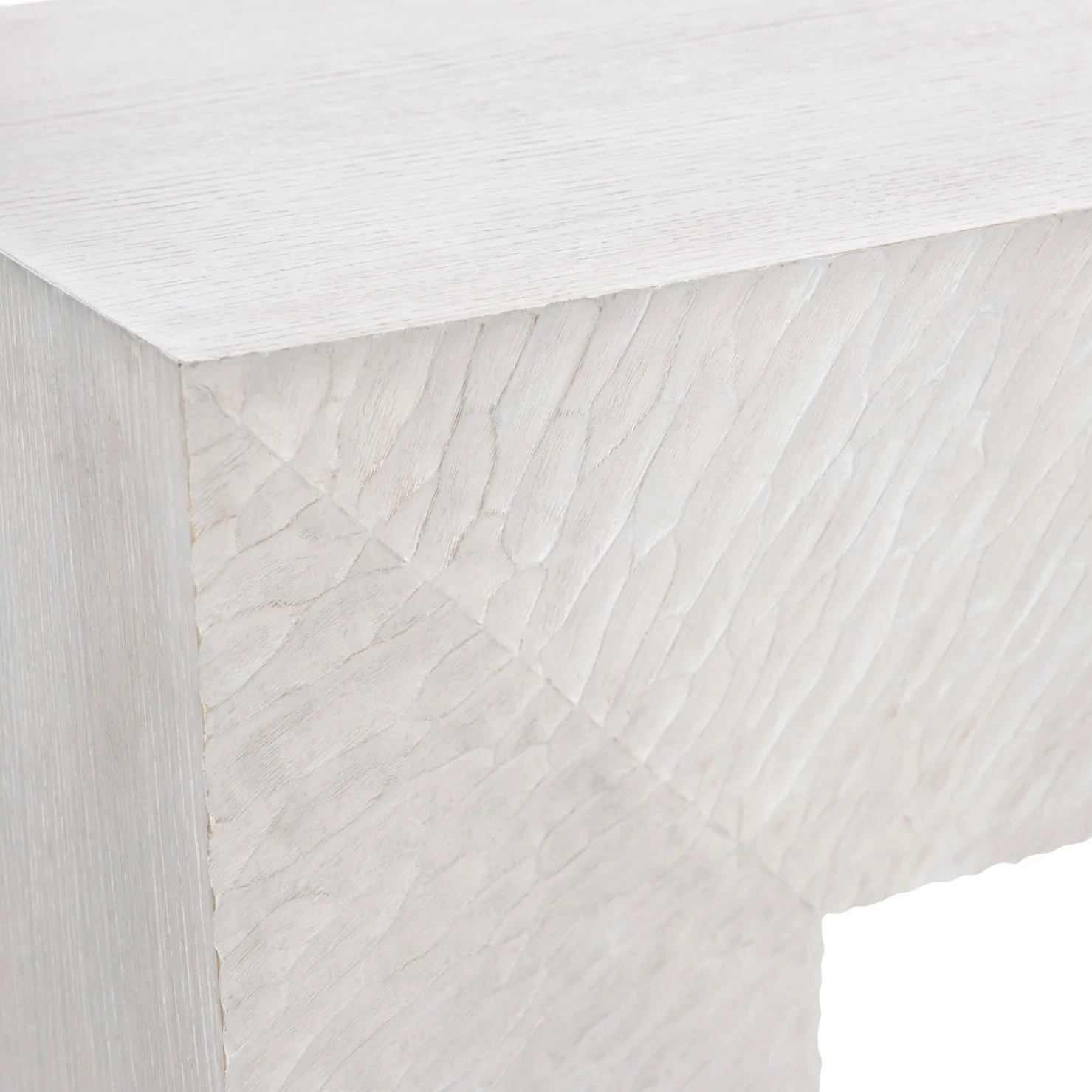 Bernhardt Solaria Collection Console Table ~ Weathered Bone Finish - Image 6