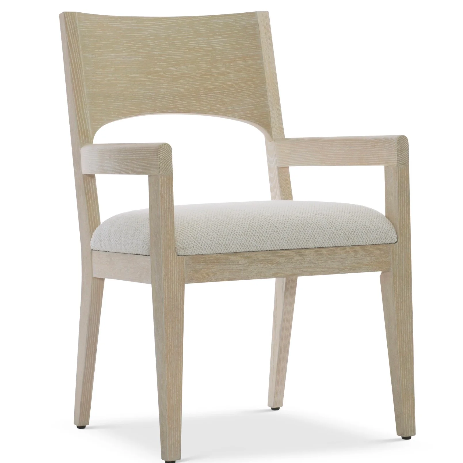 Bernhardt Solaria Collection Dining Armchair ~ Dune Finish with Upholstered Seat - Image 4