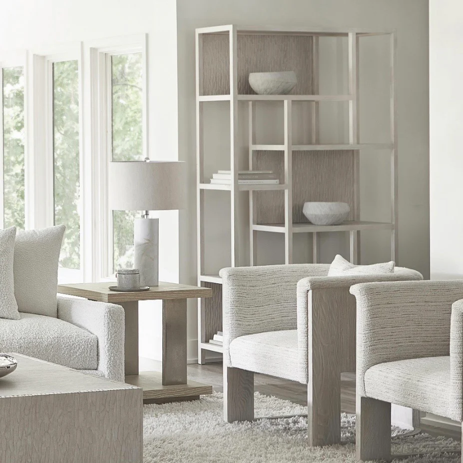 Bernhardt Solaria Collection Etagere ~ Weathered Bone Finish - Image 2