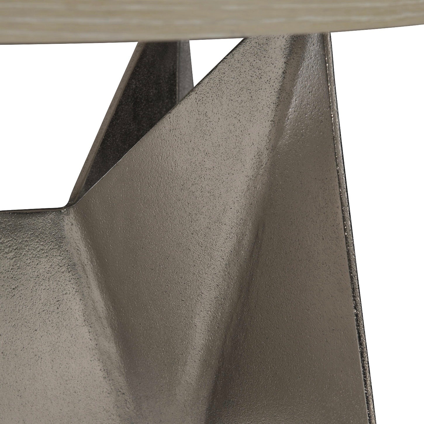 Bernhardt Solaria Collection Geometric Side Table ~ Shiny Nickel Base - Image 7
