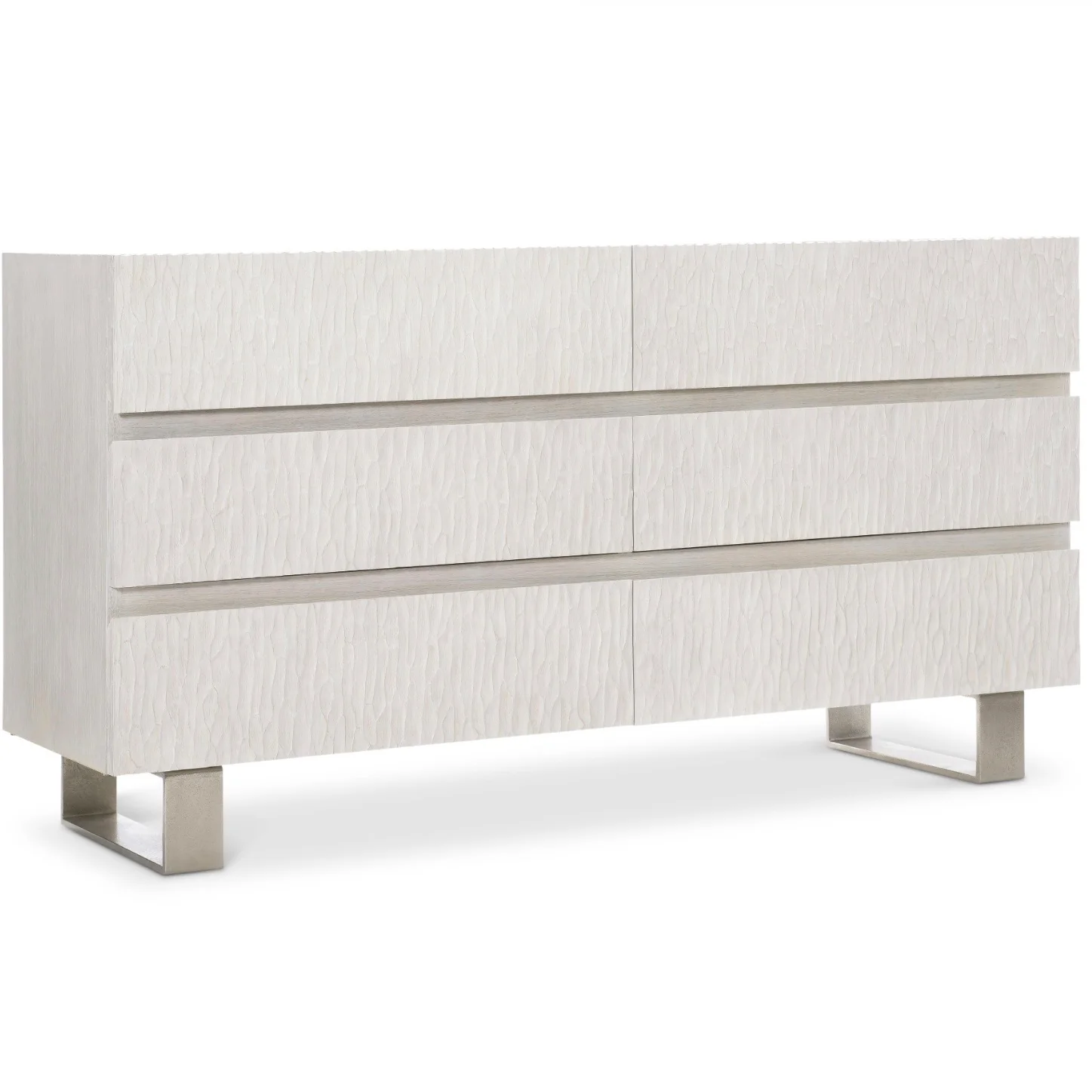 Bernhardt Solaria Collection Six Drawer Dresser ~ Bone Finish - Image 2