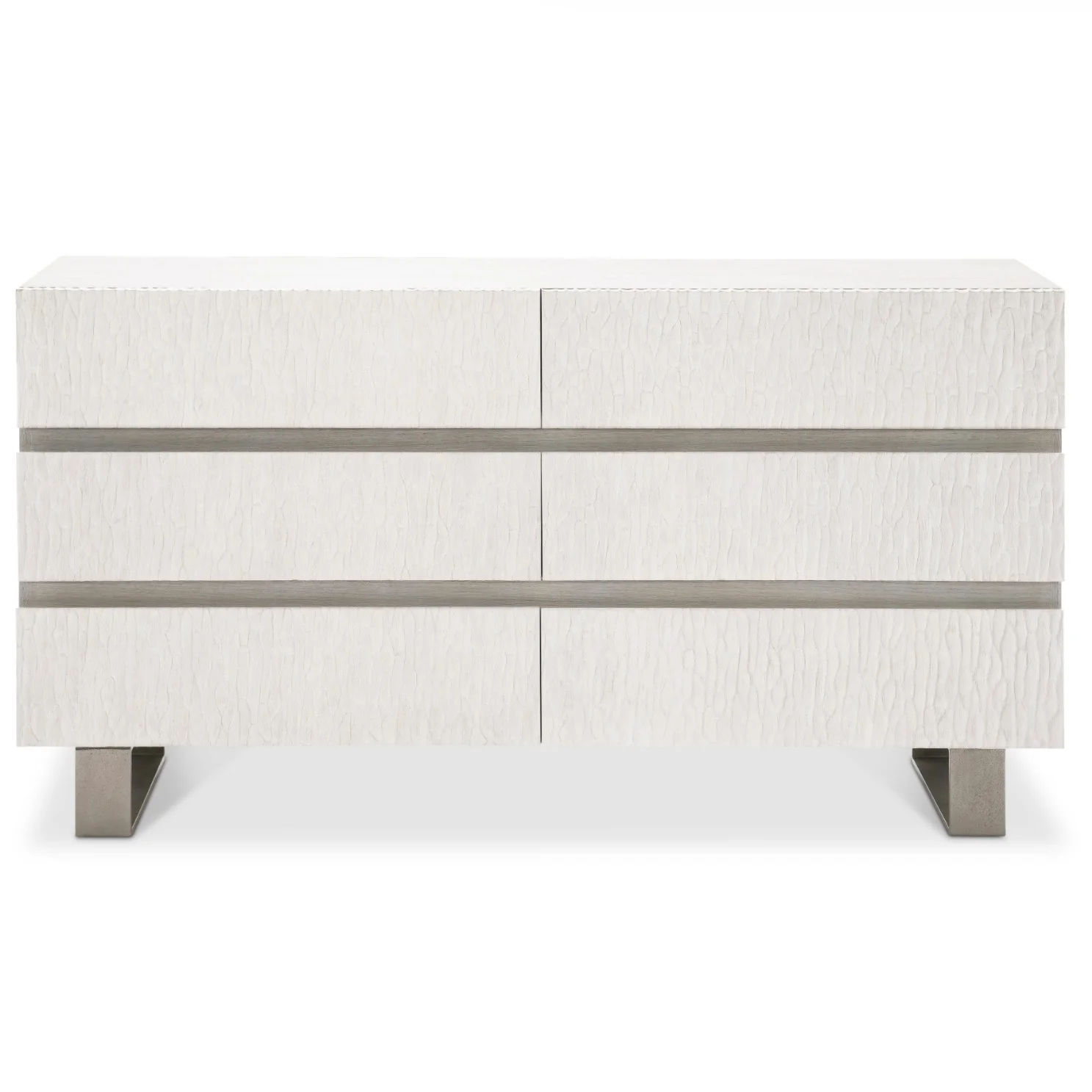 Bernhardt Solaria Collection Six Drawer Dresser ~ Bone Finish - Image 3