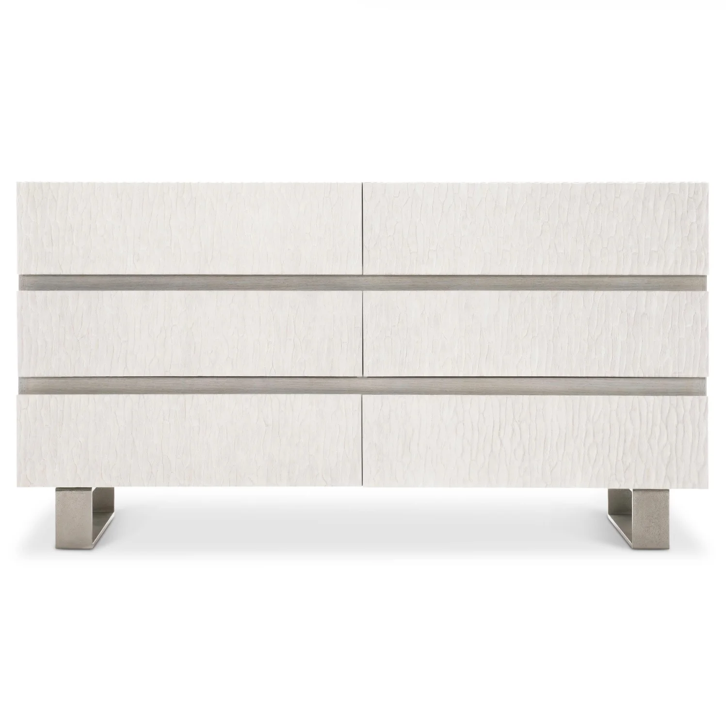 Bernhardt Solaria Collection Six Drawer Dresser ~ Bone Finish - Image 4