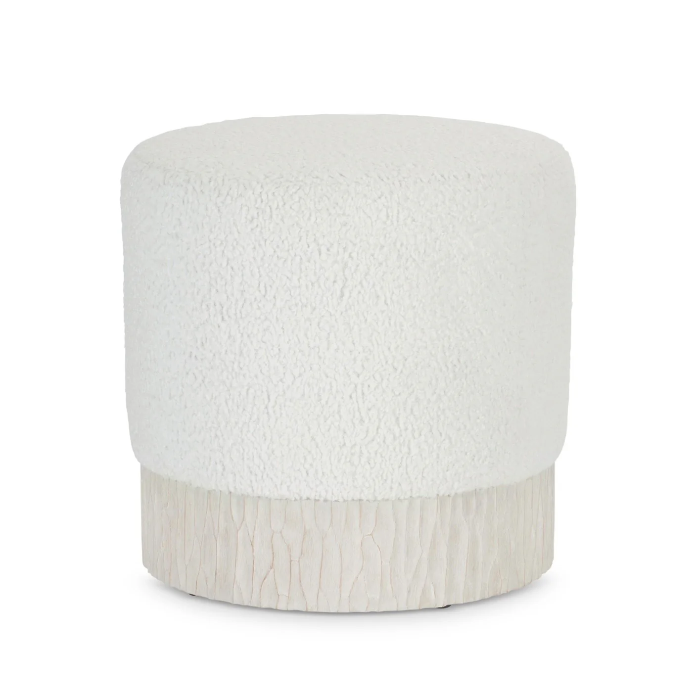 Bernhardt Solaria Collection Upholstered Round Ottoman - Image 4