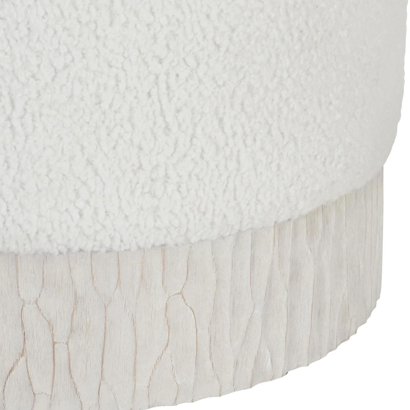 Bernhardt Solaria Collection Upholstered Round Ottoman - Image 7