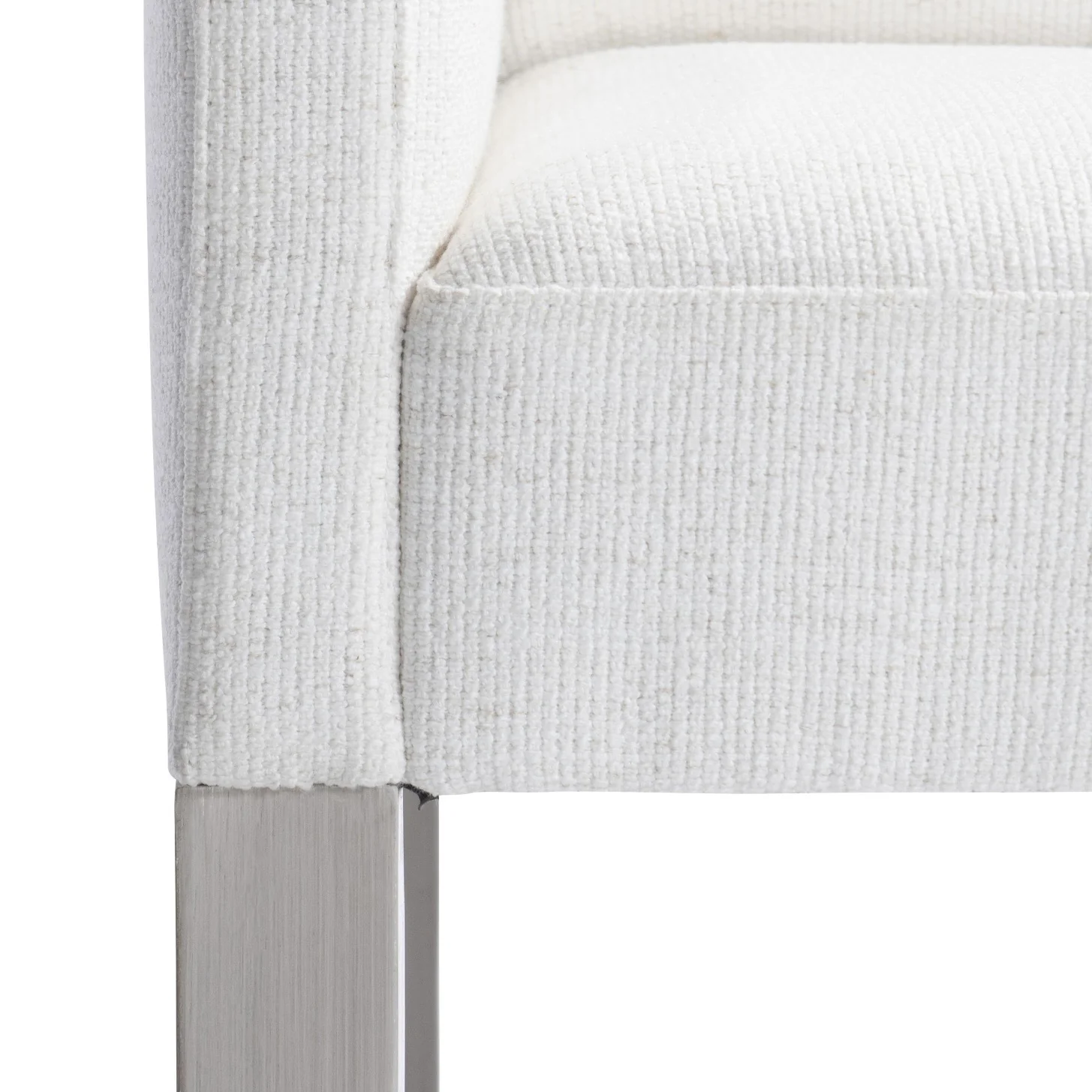 Bernhardt Stratum Collection Upholstered Dining Armchair ~ Mist Finish - Image 6