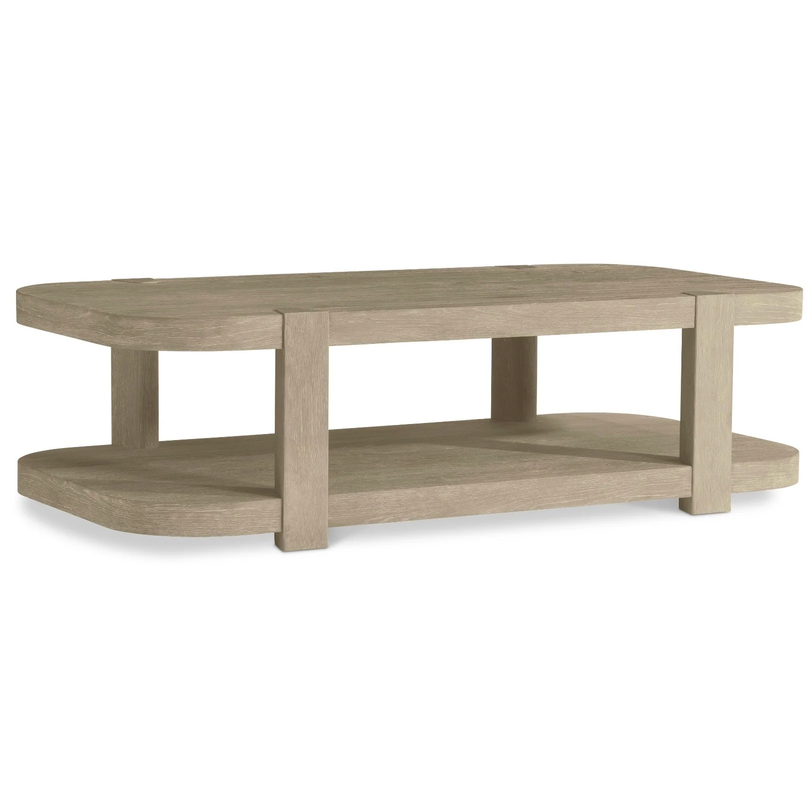 Bernhardt Tribeca Collection Rectangular Cocktail Table ~ Rustic Aurum Finish - Image 6