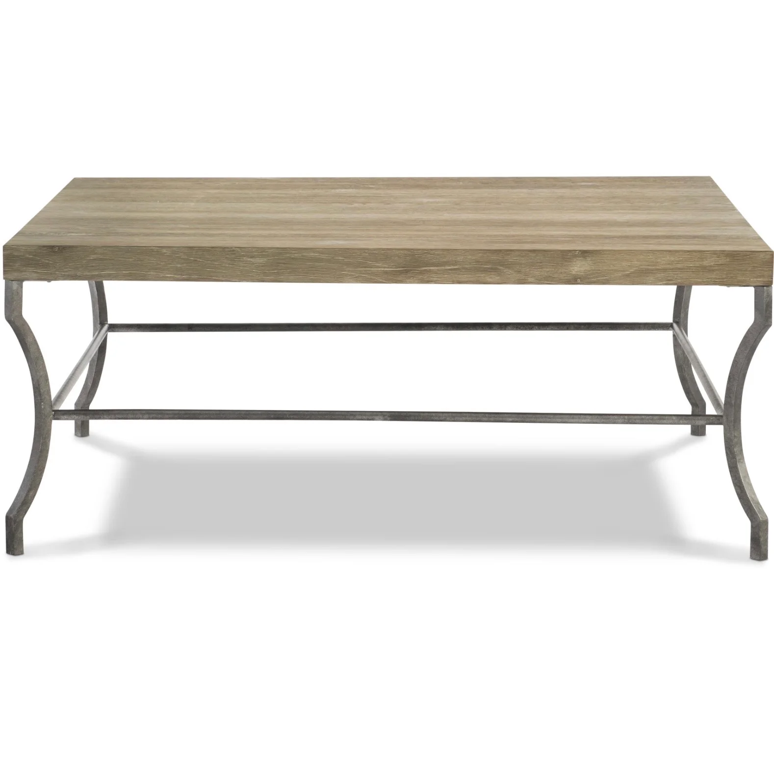 Bernhardt Tribeca Collection Square Cocktail Table ~ Aurum Finish with Textured Steel Base - Image 2
