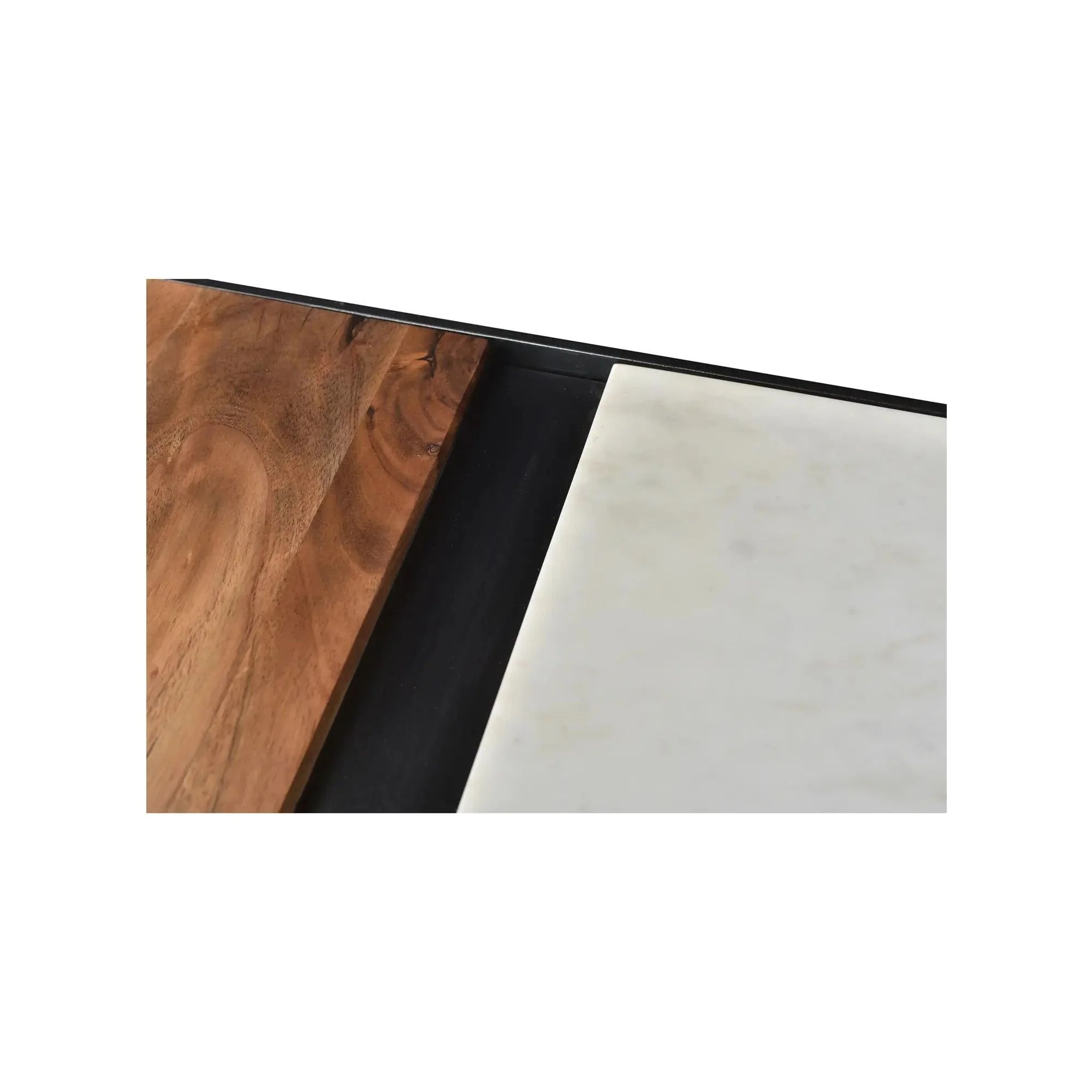 Moe’s Home Collection Blox White Marble Console Table - Image 7