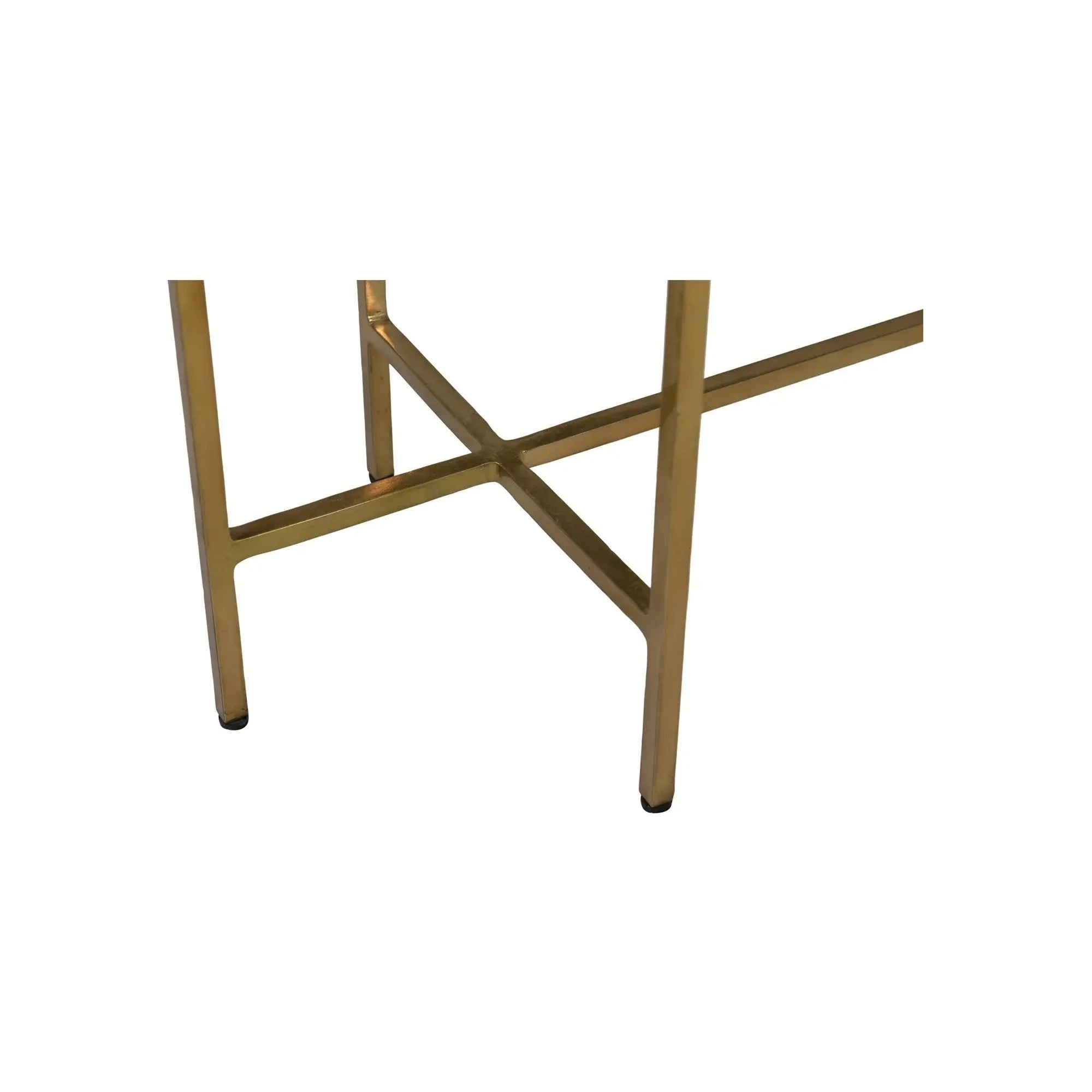 Moe’s Home Collection Blue Agate and Gold Iron Console Table - Image 6