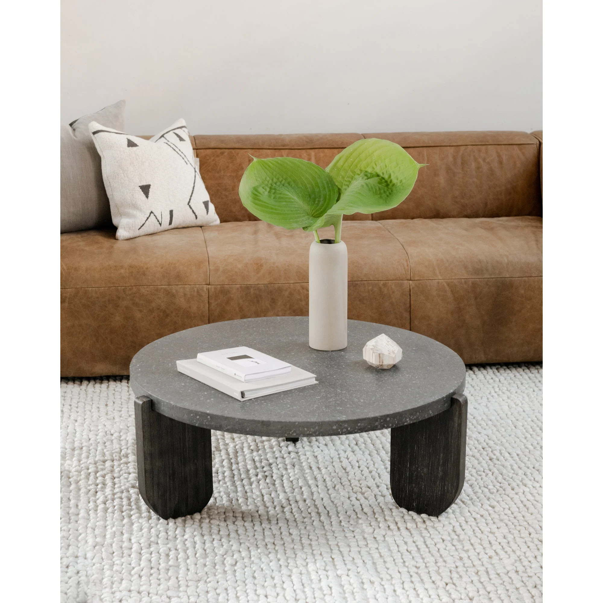 Moe's Home Collection Bolton Open Road Brown Leather Sofa - Image 8