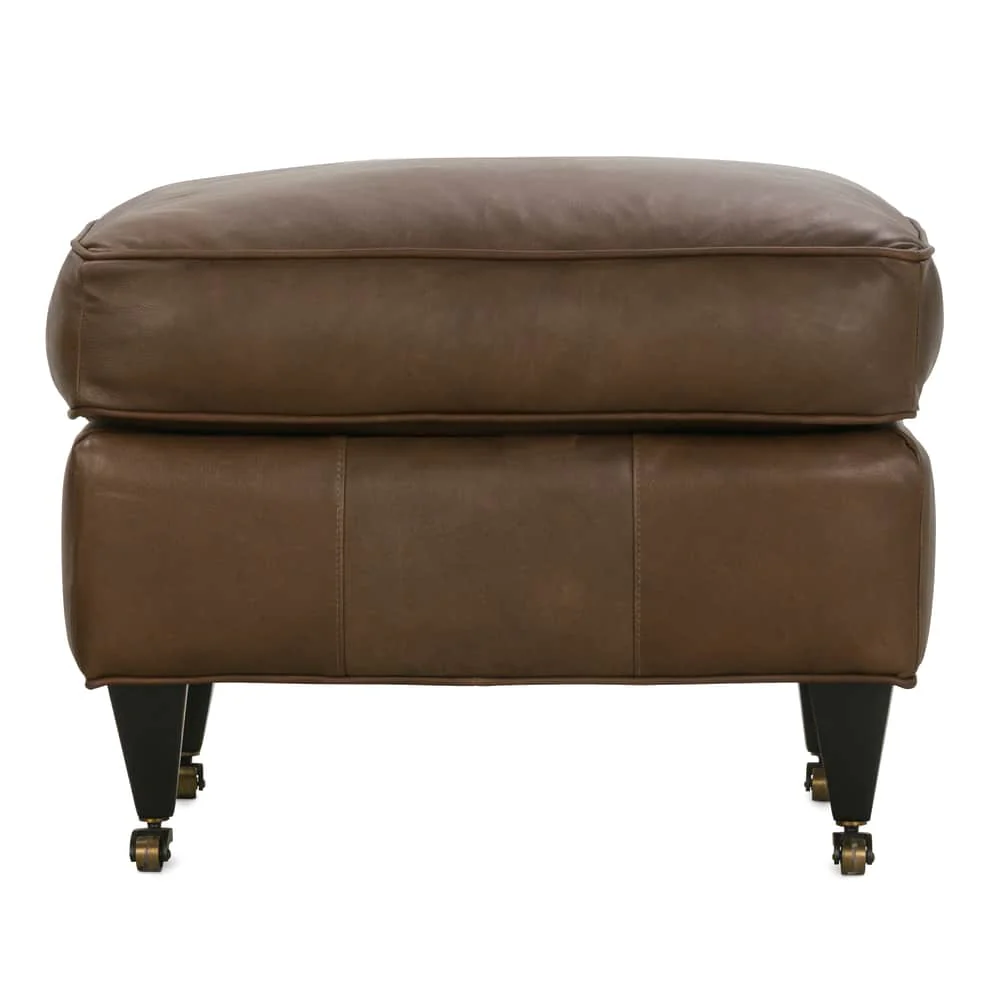 Rowe Furniture Brooke Leather Ottoman ~ Available To Custom Order In All Leathers