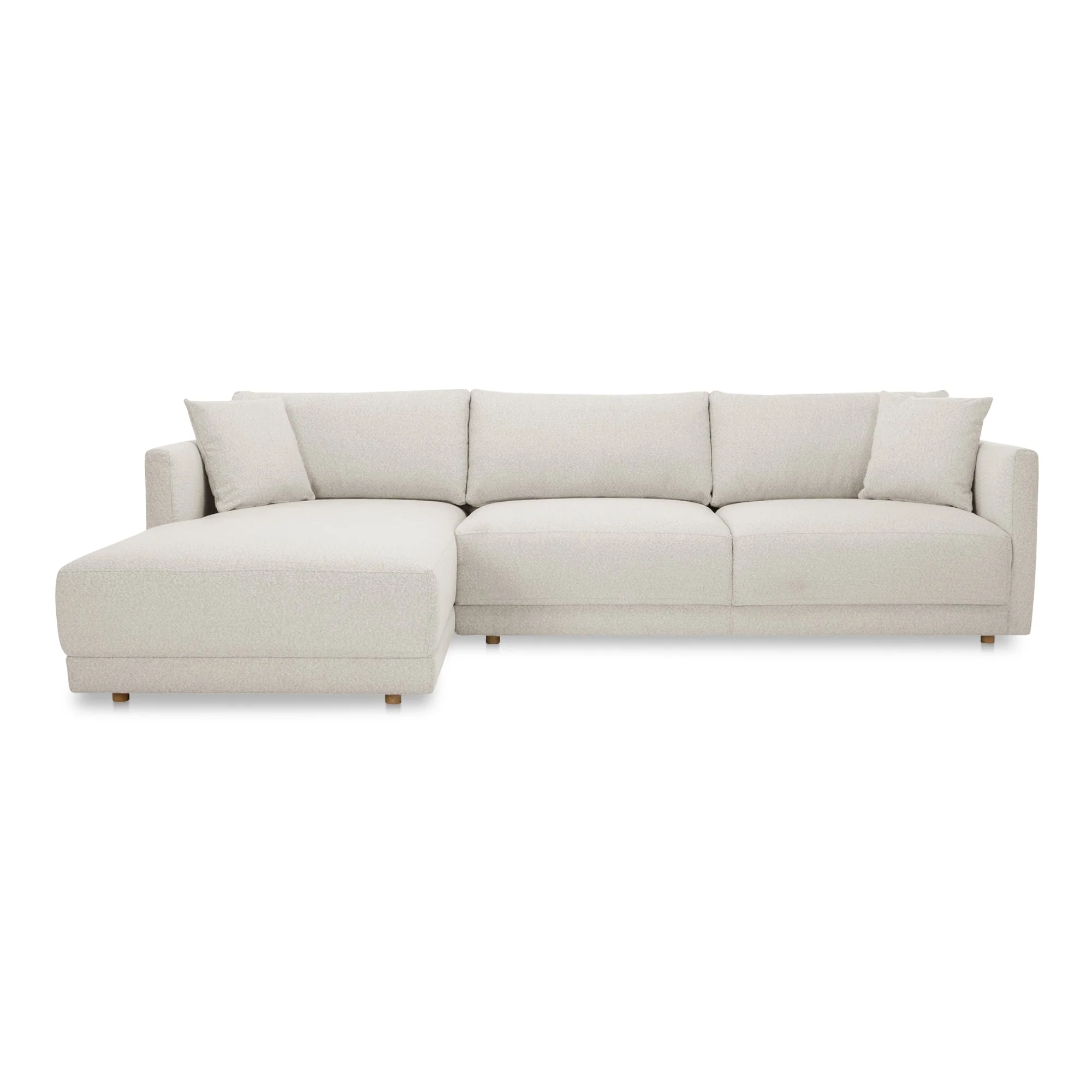 Moe's Home Collection Bryn Oyster Sectional ~ Left Facing Chaise - Image 2