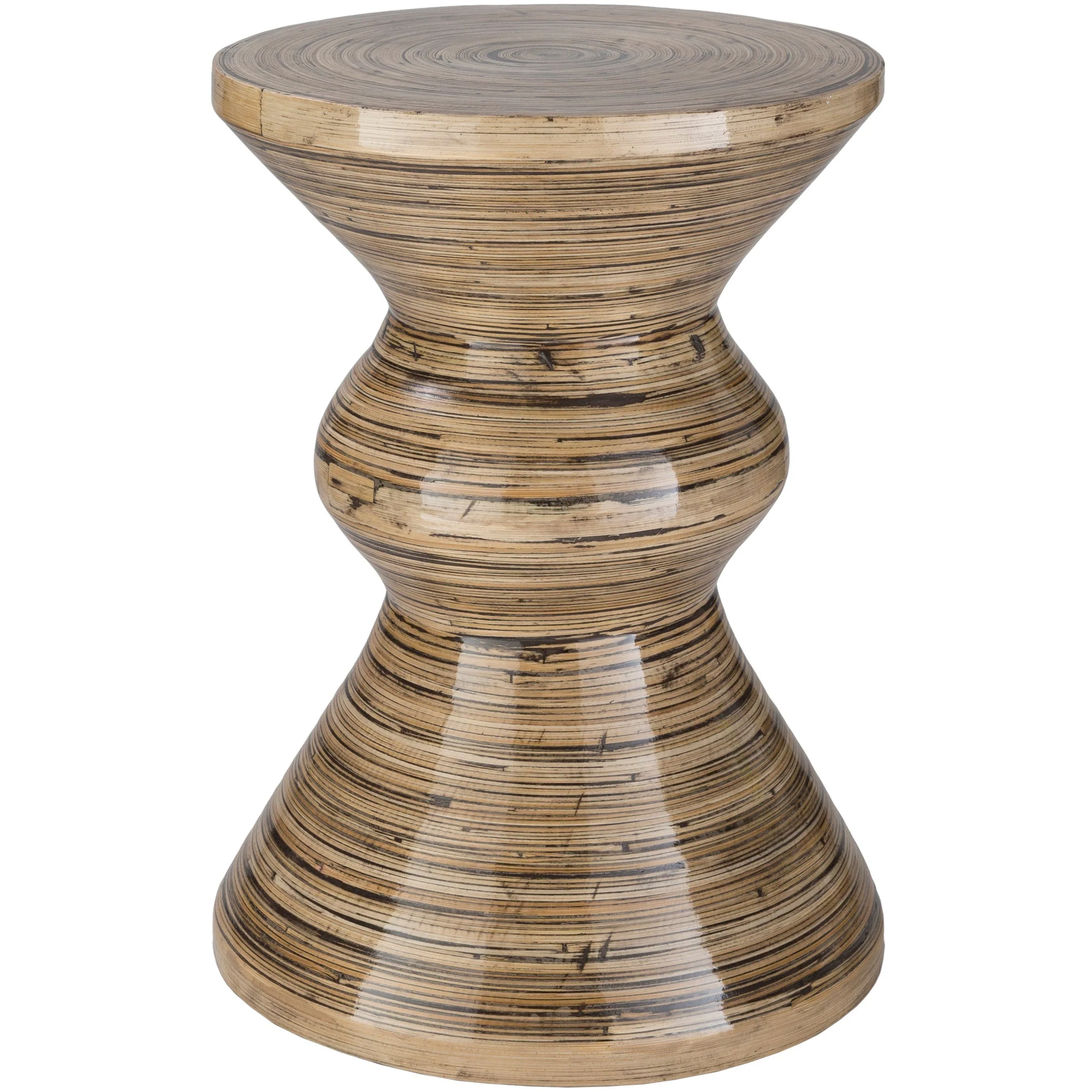Surya Cane Garden Rustic Modern Natural Wood Accent Side Table  CGN-004 - Image 5