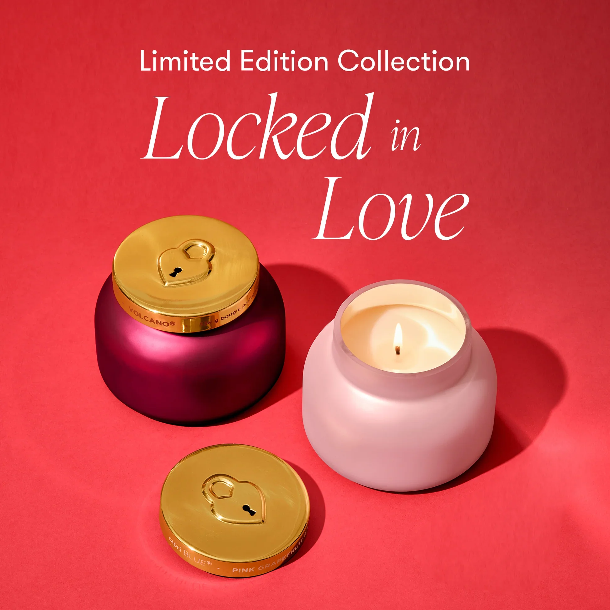 Capri Blue Locked in Love Duo ~ Volcano Signature Jar + Pink Grapefruit & Prosecco ~ IN-STORE PURCHASE ONLY - Image 2