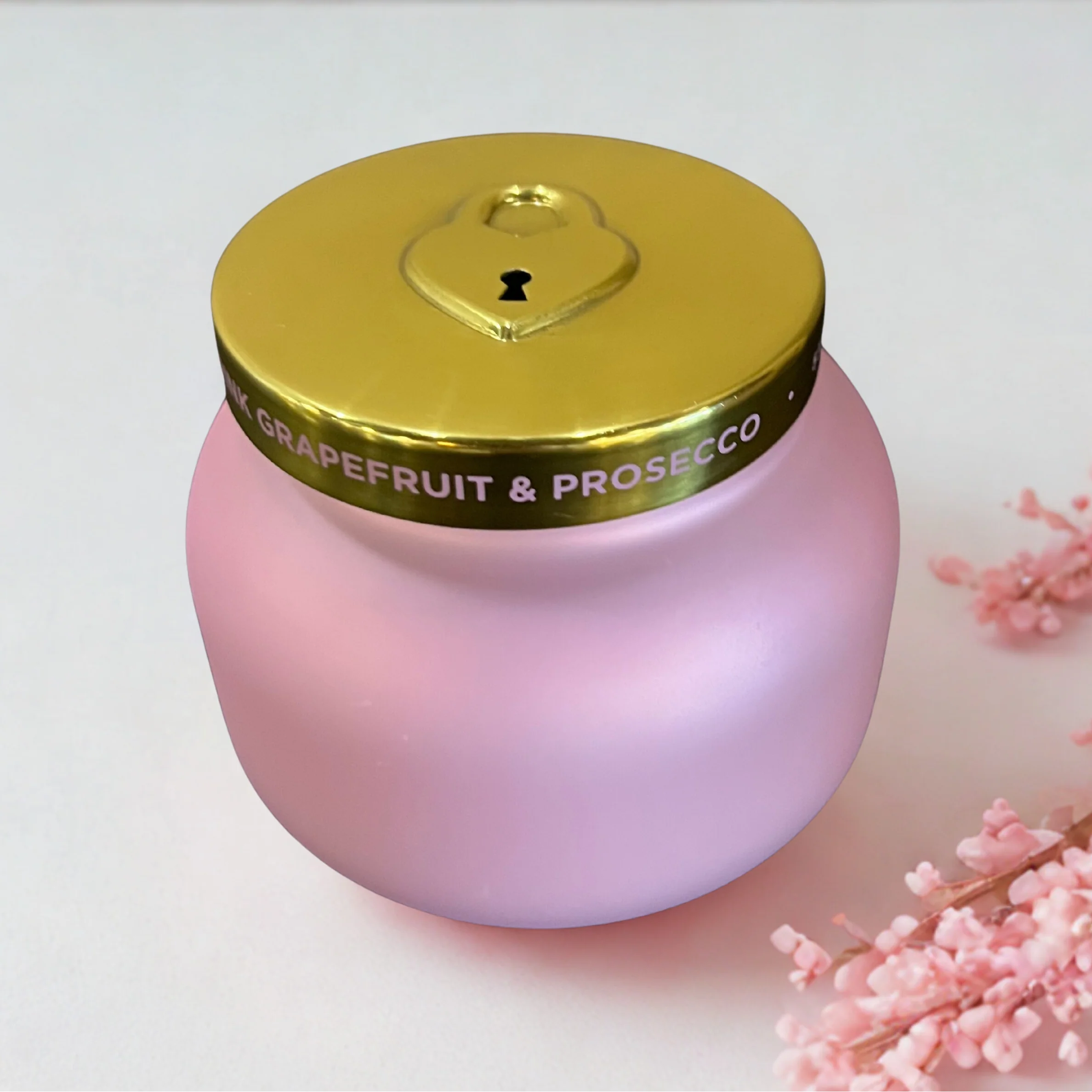 Capri Blue Pink Grapefruit and Prosecco Locked in Love Signature Candle ~ 19 oz ~ IN-STORE PURCHASE ONLY - Image 2
