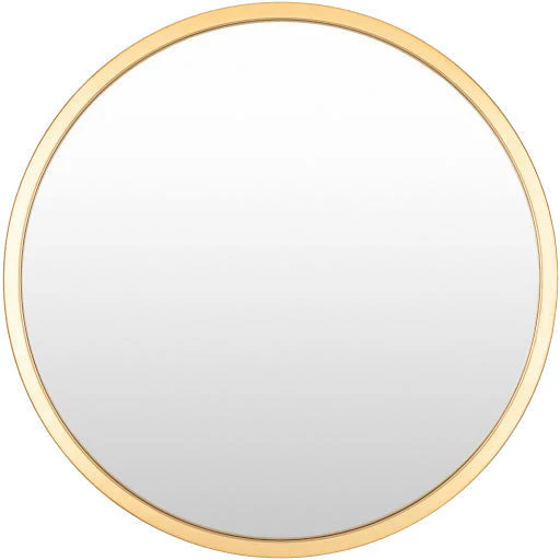 Surya Wall Decor & Mirrors Carmen Modern Round Wall Mirror Gold Finish RME-001 Multiple Sizes Available - Image 10
