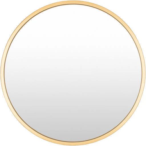 Surya Wall Decor & Mirrors Carmen Modern Round Wall Mirror Gold Finish RME-001 Multiple Sizes Available - Image 14