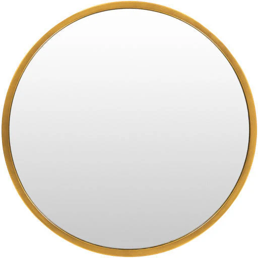 Surya Wall Decor & Mirrors Carmen Modern Round Wall Mirror Gold Finish RME-001 Multiple Sizes Available - Image 3