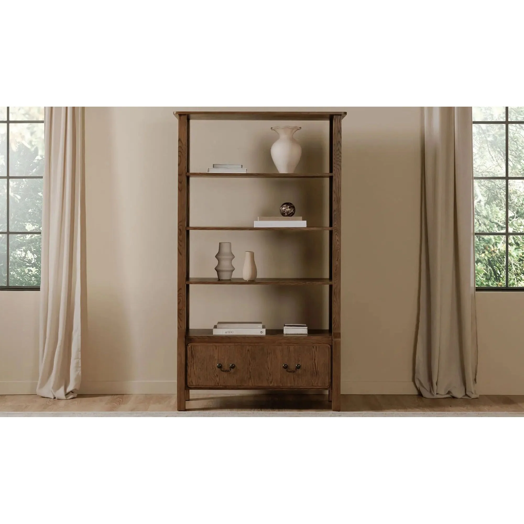 Moe’s Home Collection Caroline Warm Brown Bookcase - Image 7