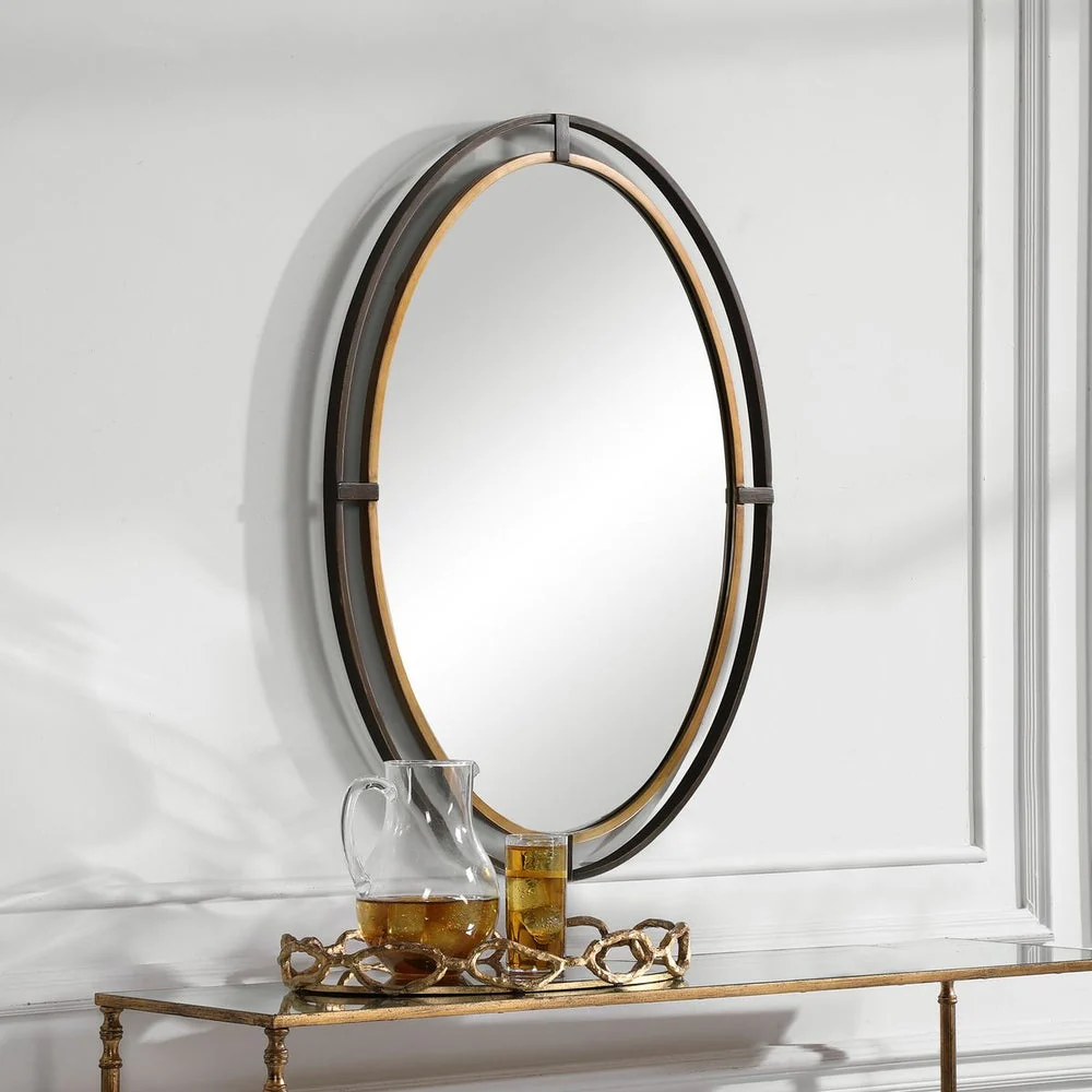 Casa Bella Living Oval Double Framed Mirror - Image 2