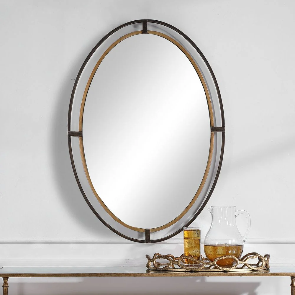Casa Bella Living Oval Double Framed Mirror - Image 3