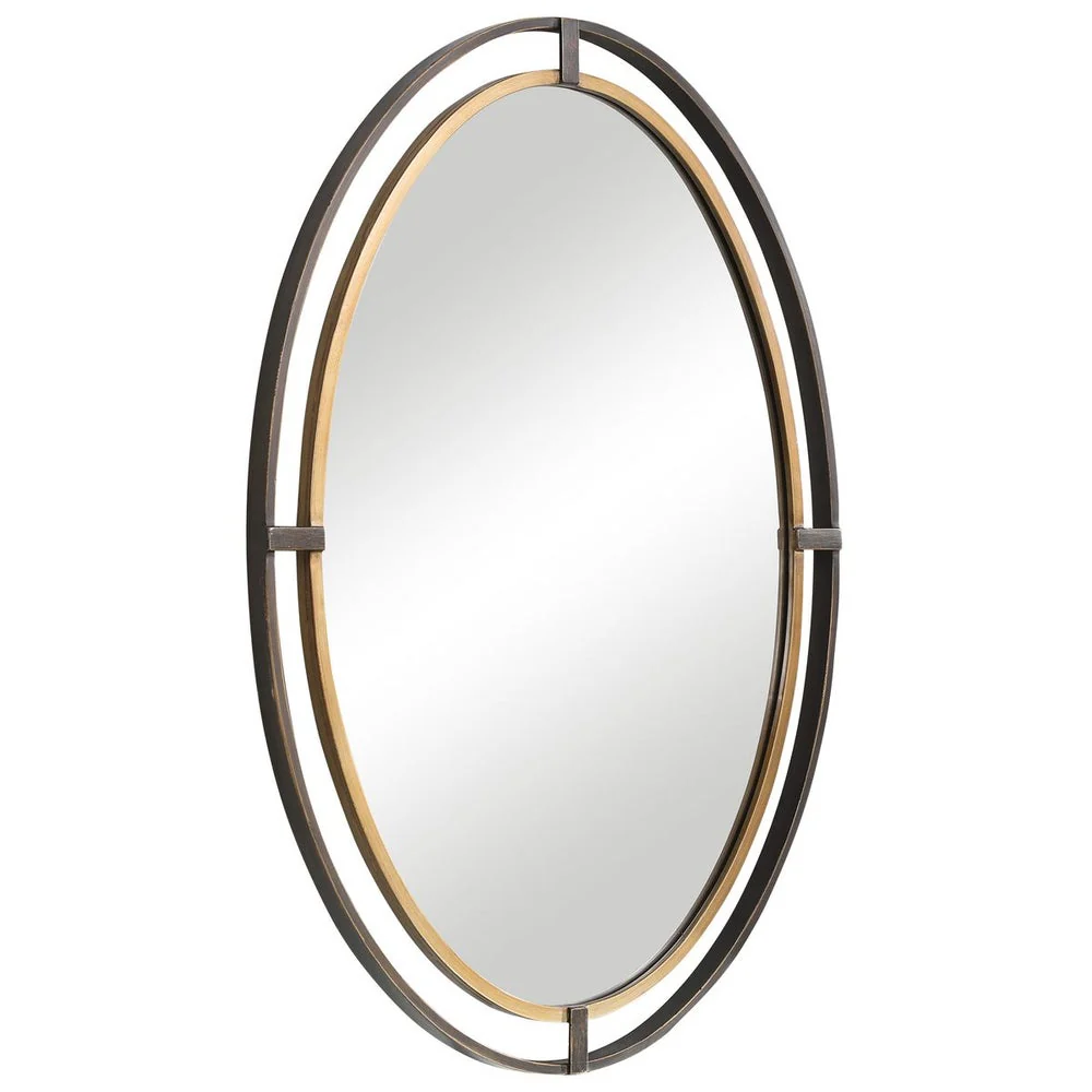 Casa Bella Living Oval Double Framed Mirror - Image 4
