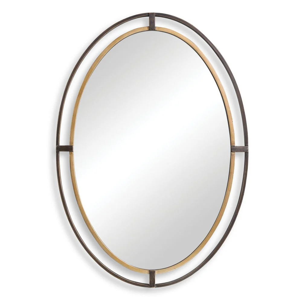 Casa Bella Living Oval Double Framed Mirror - Image 6