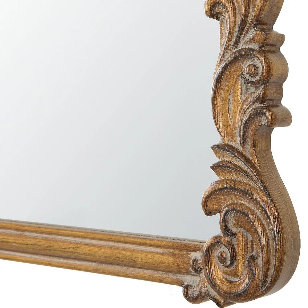 Casa Bella Living Old World Antique Gold Mirror - Image 4