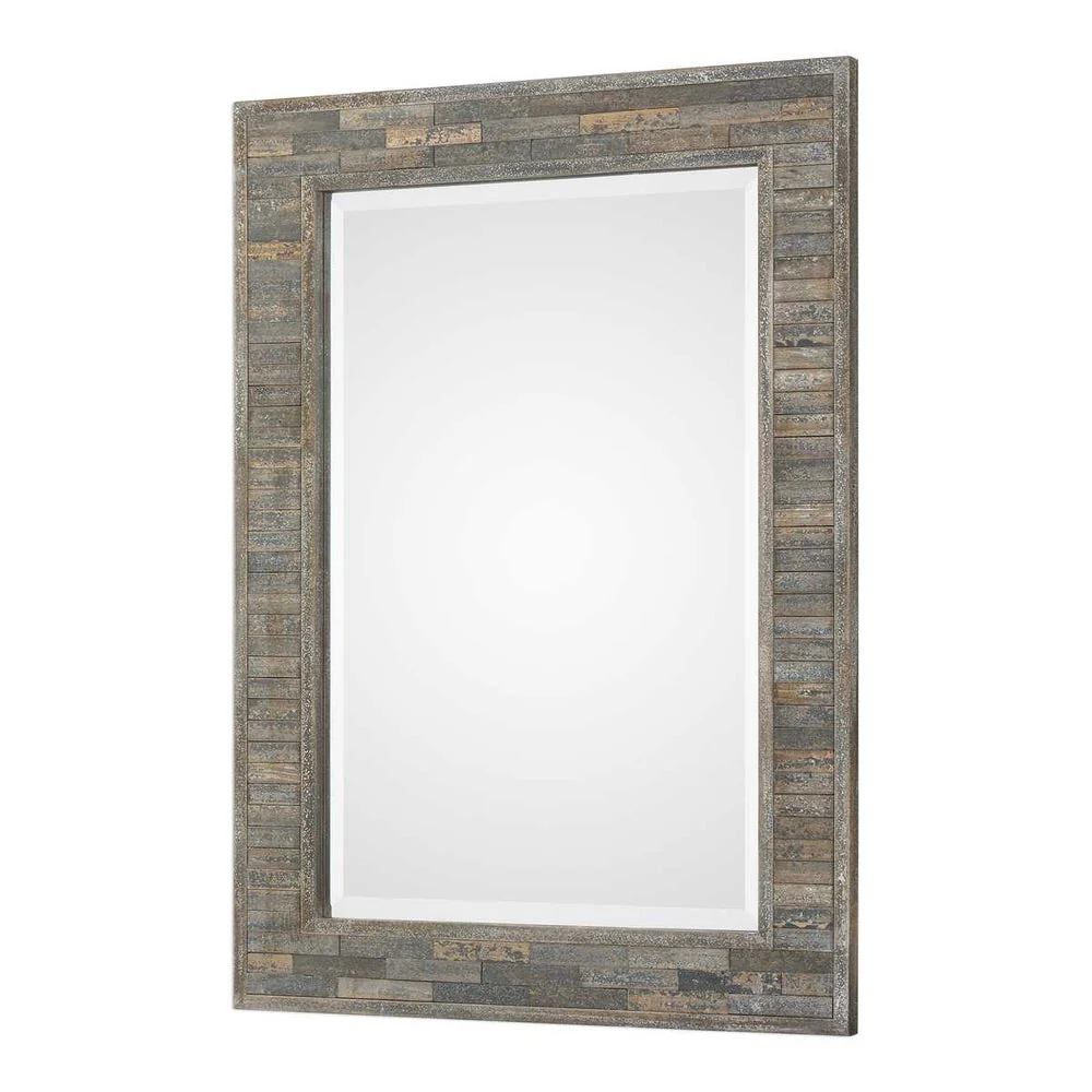 Casa Bella Living Weathered Pine Framed Mirrors - Image 5