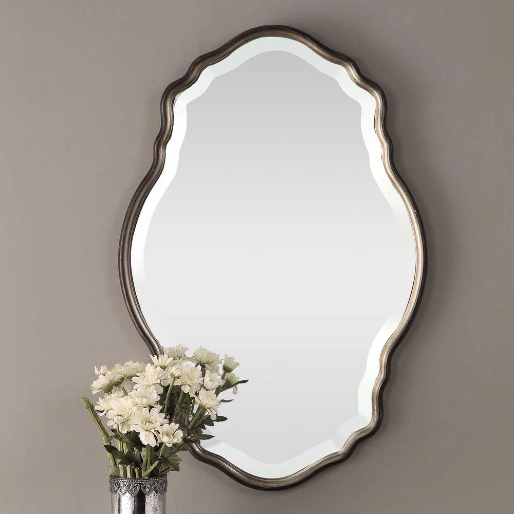 Casa Bella Living Curved Frame Dark Bronze Mirror - Image 2