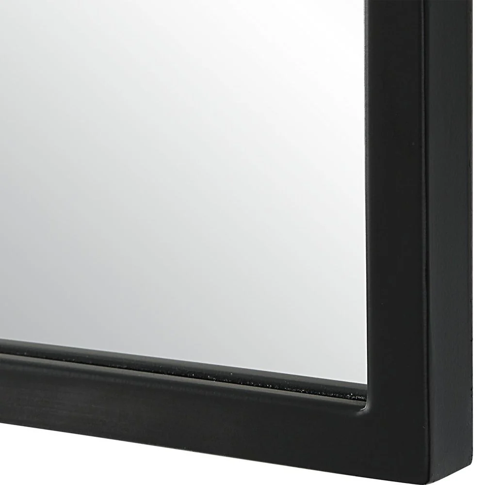 Casa Bella Living Arched Top Matte Black Framed Mirror - Image 6
