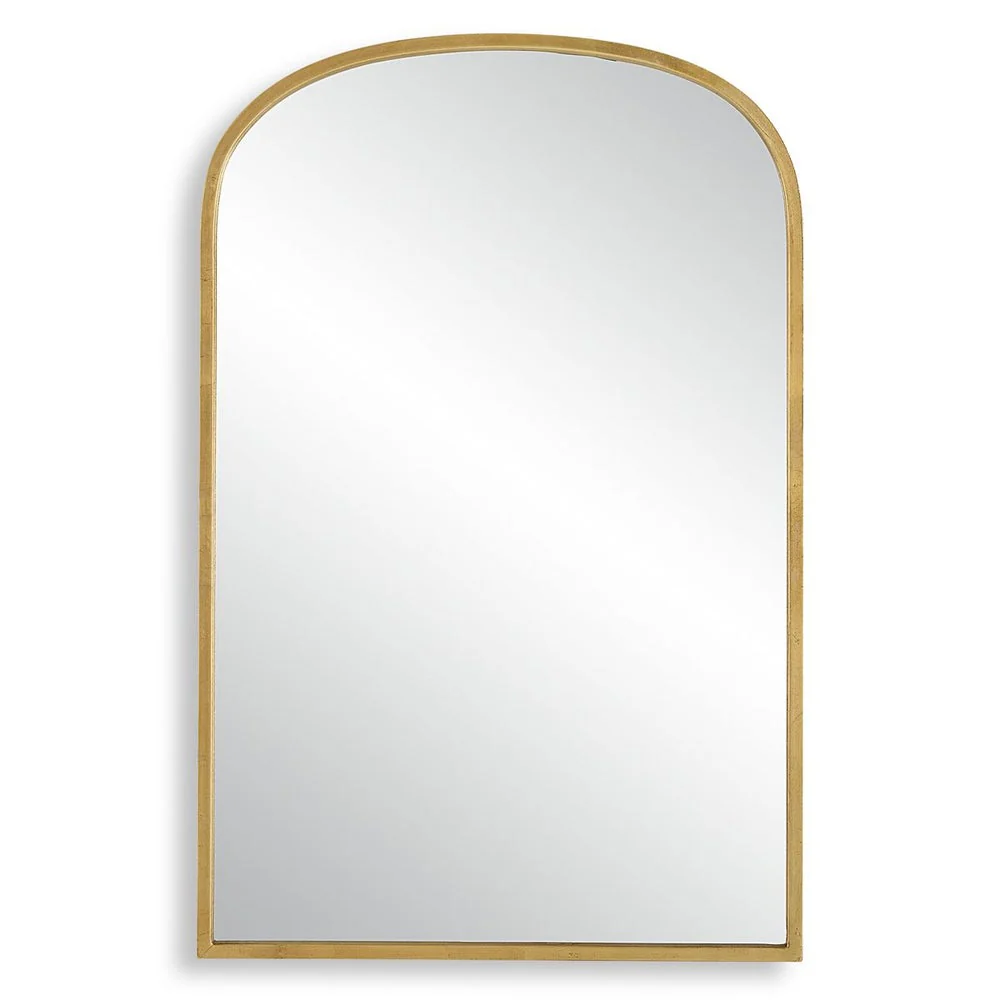 Casa Bella Living Arched Unique Gold Leaf Framed Mirror - Image 5