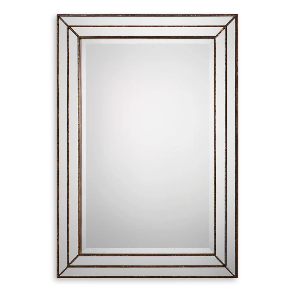 Casa Bella Living Finished In Metallic Bronze Framed Mirror - Image 7