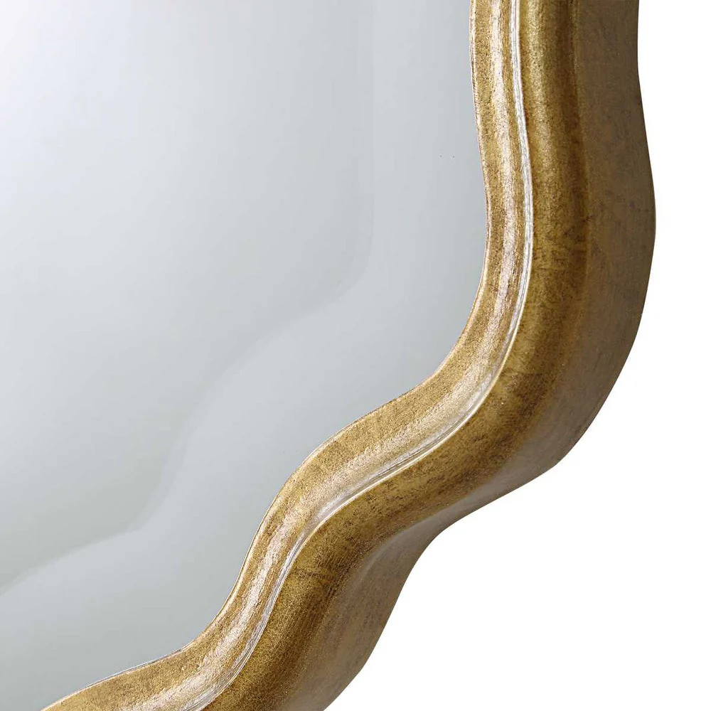 Casa Bella Living Rich Gold Finished With Amber Glazed Frame Mirror - Image 4