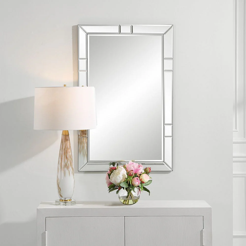 Casa Bella Living Beveled Mirror Panels Frame Mirror - Image 3