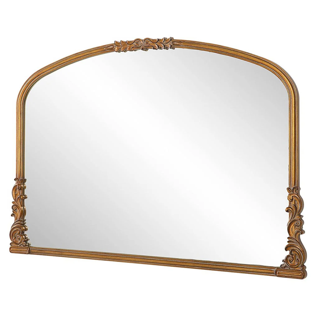 Casa Bella Living Antique Gold Baroque Mirror - Image 5