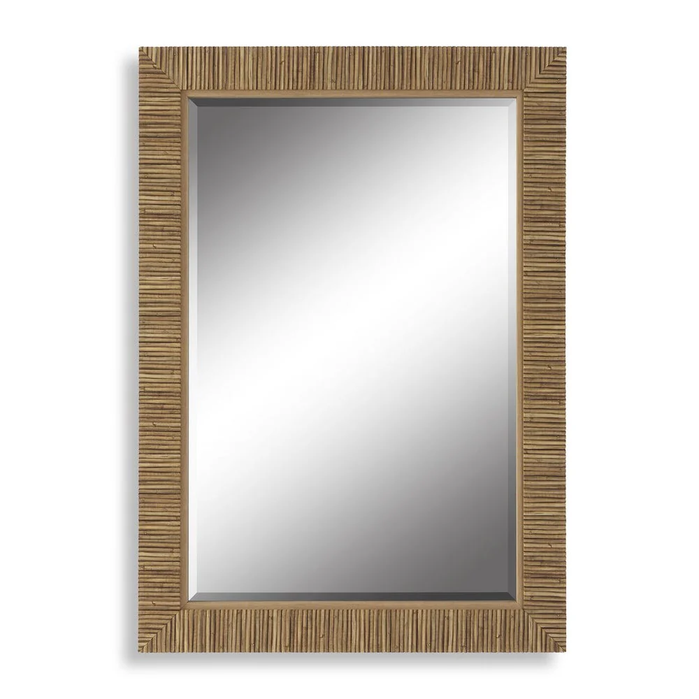 Casa Bella Living Natural Looking Rattan Framed Mirror - Image 7
