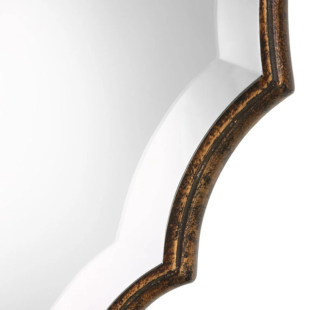 Casa Bella Living Antique Bronzed With Gold Finish Framed Mirror - Image 3